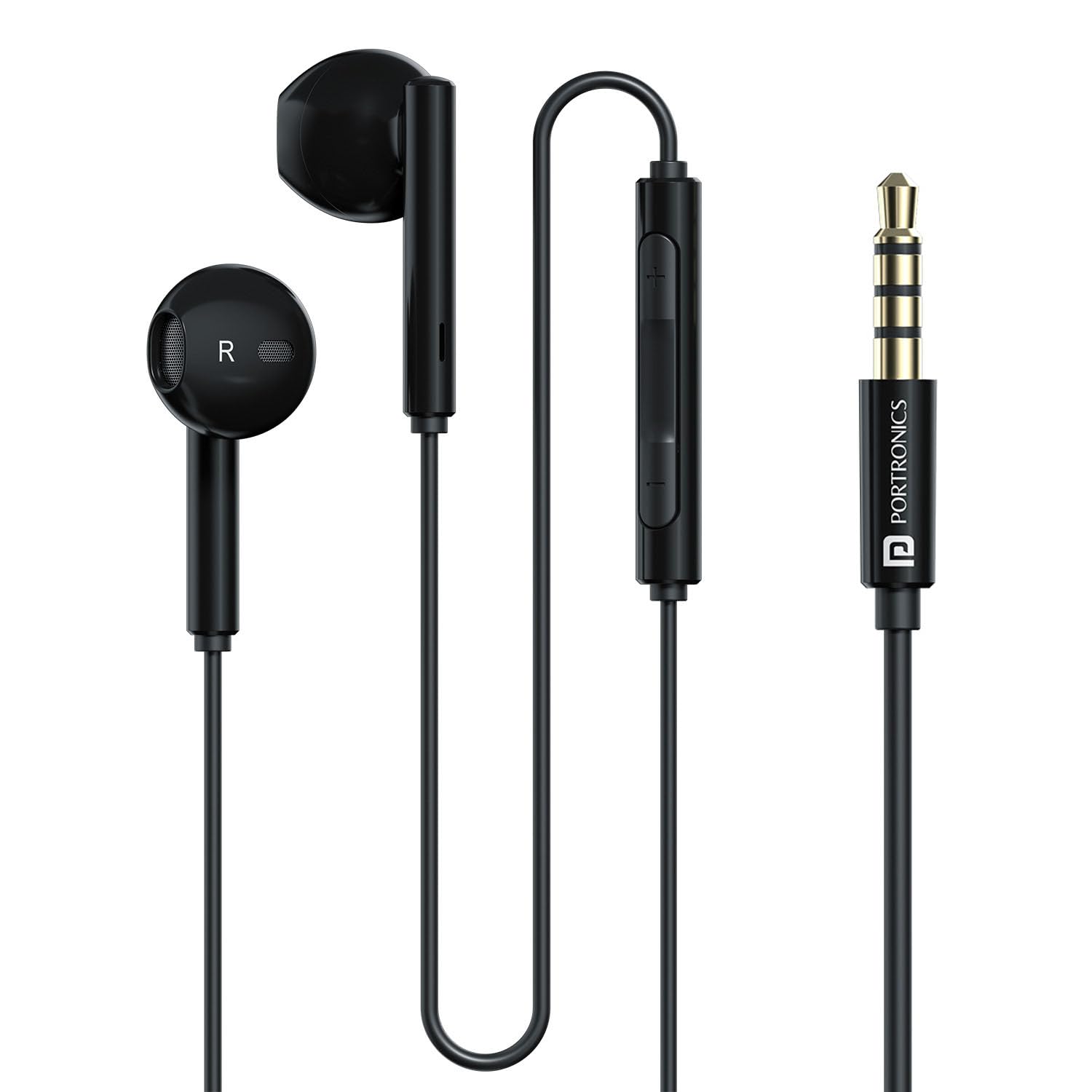 Portronics Conch Theta A in Ear 3.5mm Wired Earphones